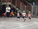 運動会の練習（３歳児わかば組）の写真