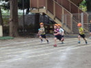 運動会の練習（４歳児ことり組・りす組）の写真